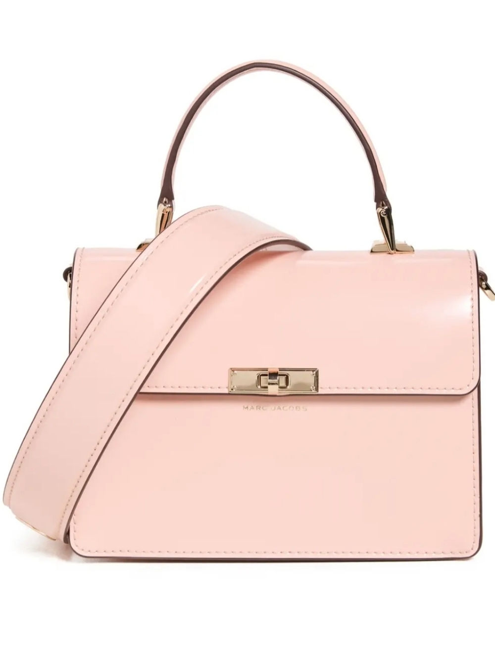 Marc Jacobs Downtown Mini Leather Bag Pink Top Handle Crossbody NWOT